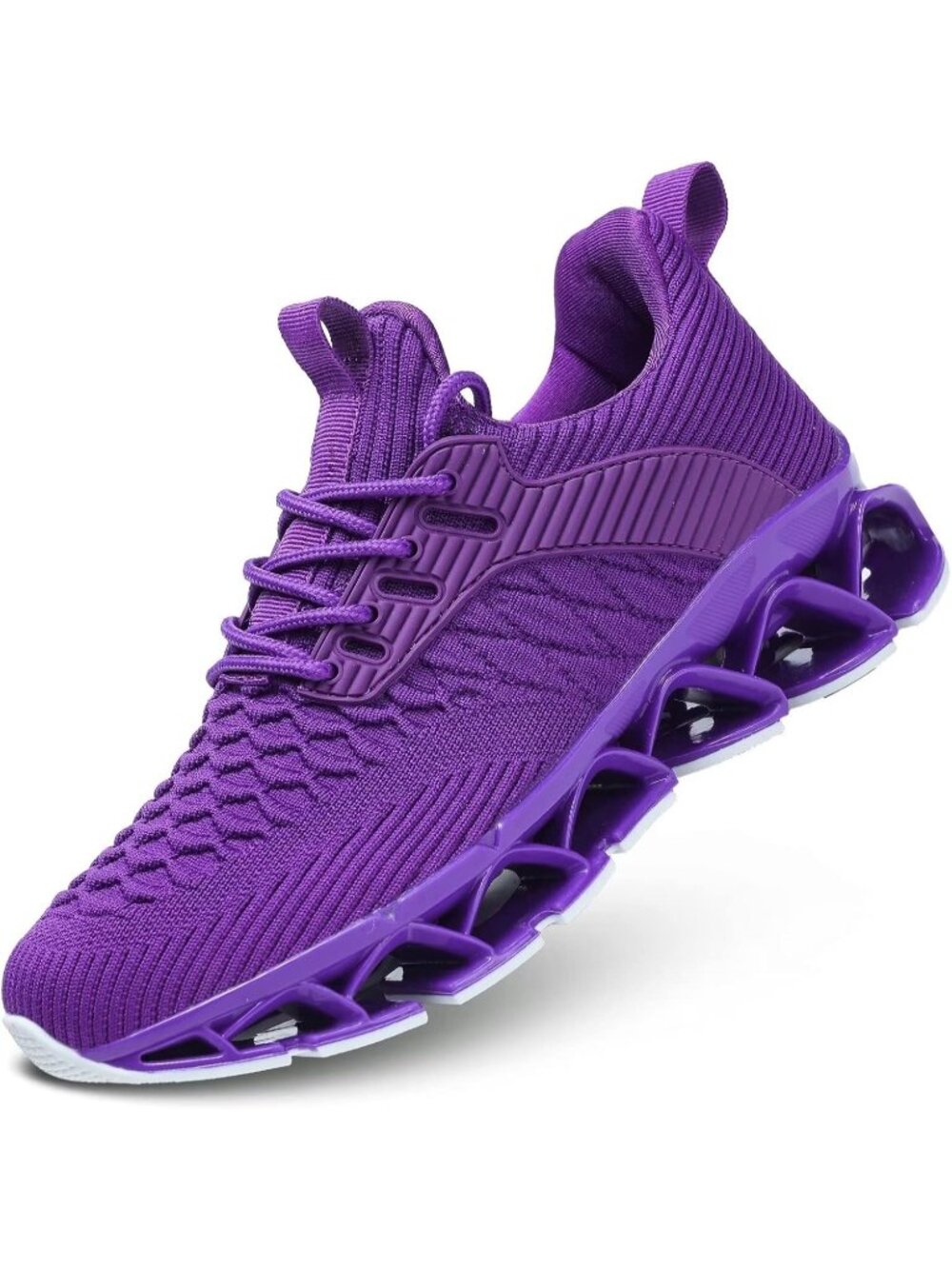 Women's Purple Comfortable Non Slip Work Sport Blade Tennis Fashion Sneakers